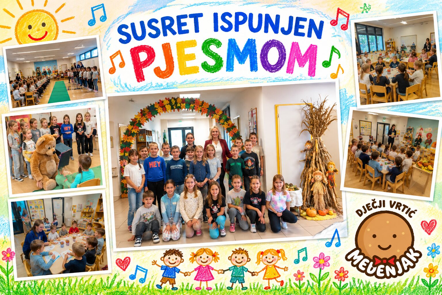 Susret ispunjen pjesmom u vrtiću Međenjak